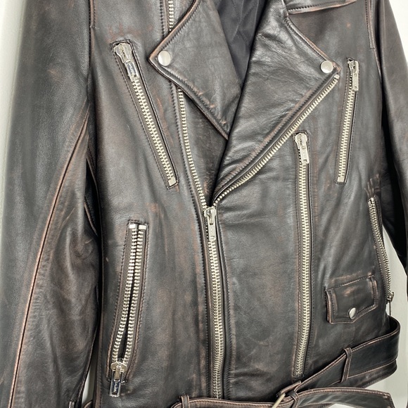 Designer Christian Benner Leather Jacket - Picture 6 of 8